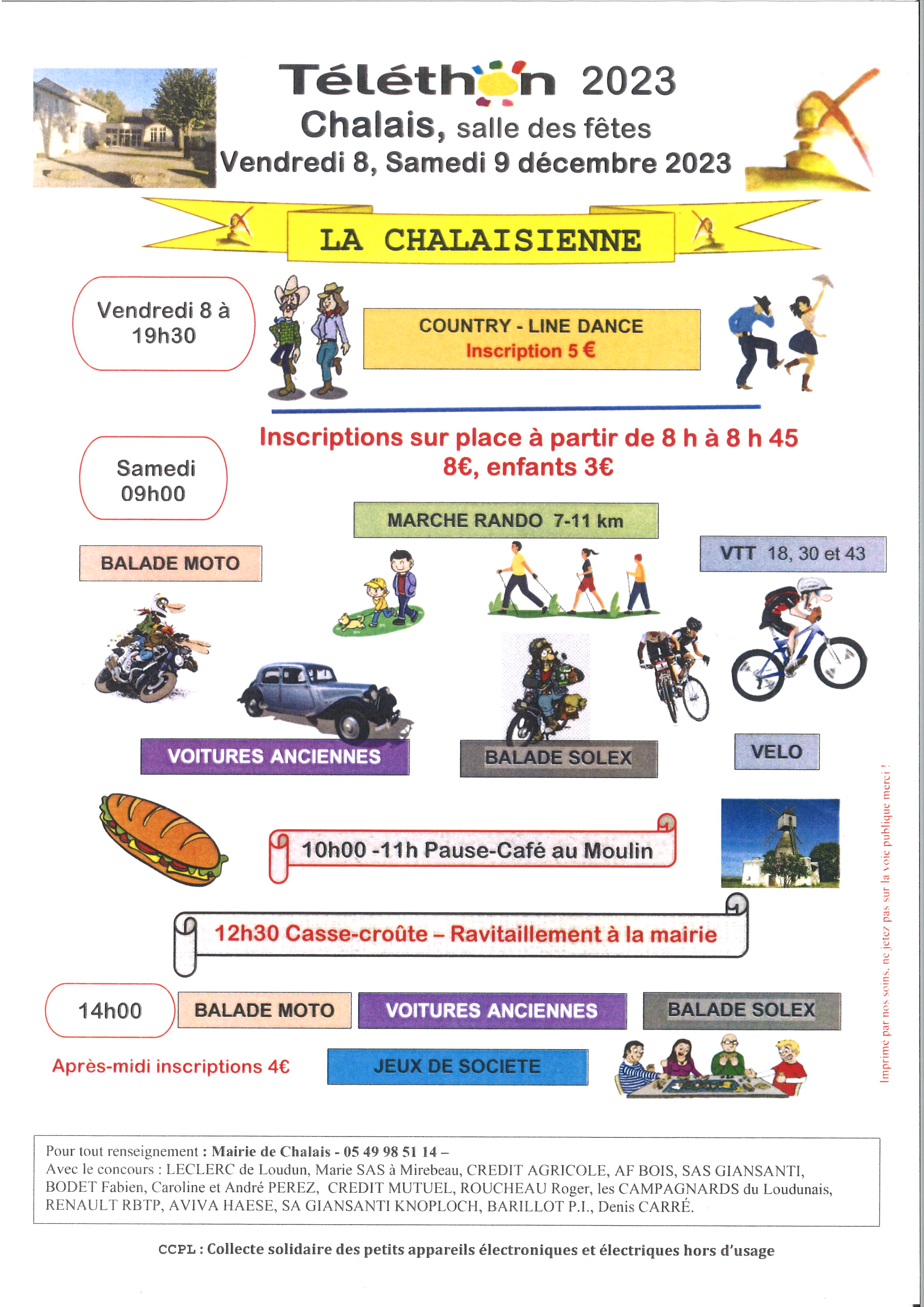 Affiche de La 15ème Chalaisienne - randonnées pédestres et VTT à Chalais