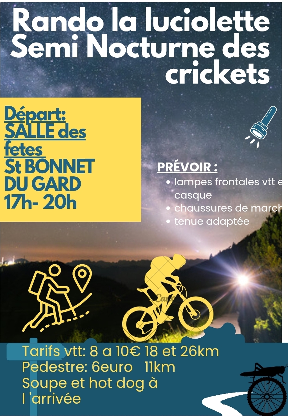 Affiche de La 15ème Luciolette à Castillon-du-Gard