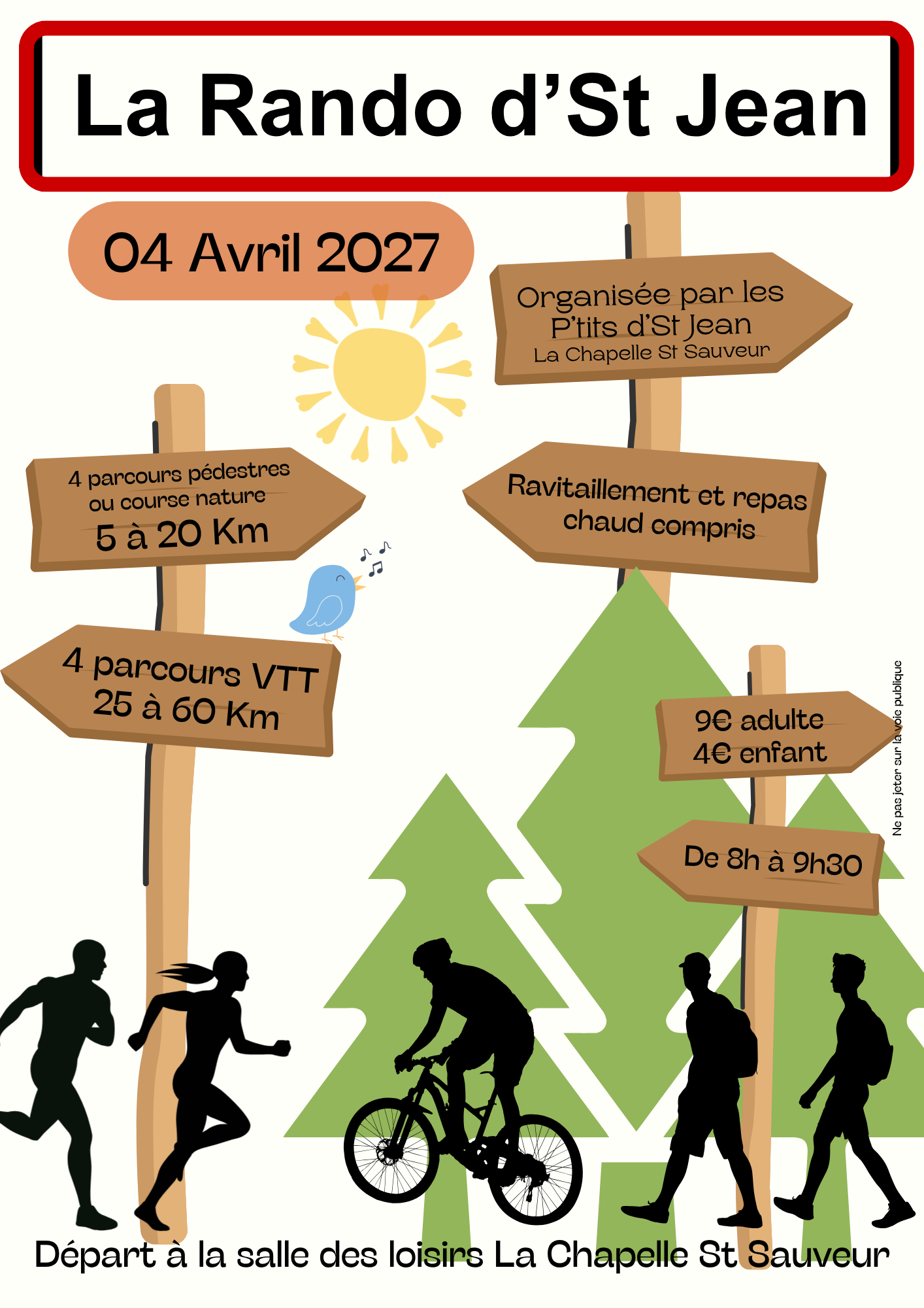 Affiche de La 13ème Rando des p'tits D'St Jean à La Chapelle-Saint-Sauveur