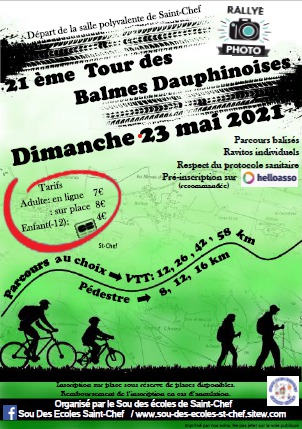 Affiche de 23 ème Tour des Balmes Dauphinoises (21ème  édition) à Saint-Chef