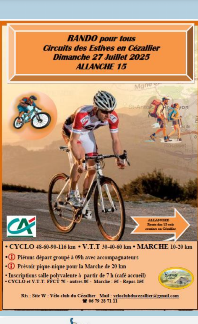Affiche de Circuit des Estives à Allanche
