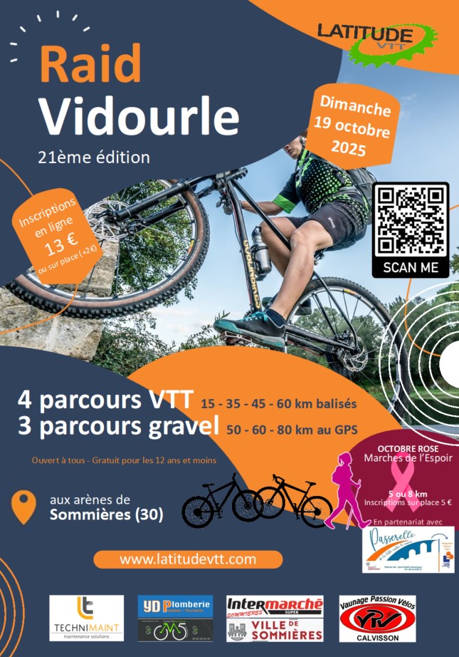 Affiche Raid Vidourle (21ème édition) 2025