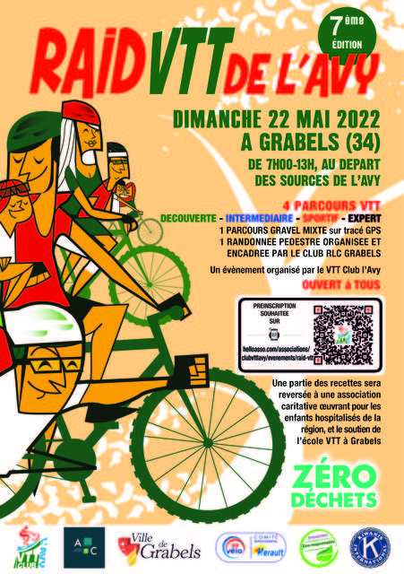 Affiche de RAID VTT L'AVY (7ème  édition) à Grabels