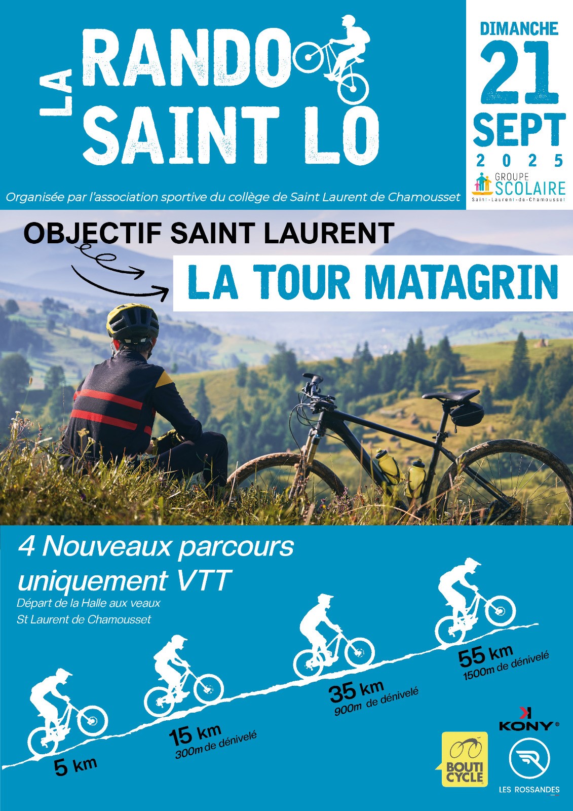 Affiche de Une randonnée VTT (1ère édition) à Saint-Laurent-de-Chamousset