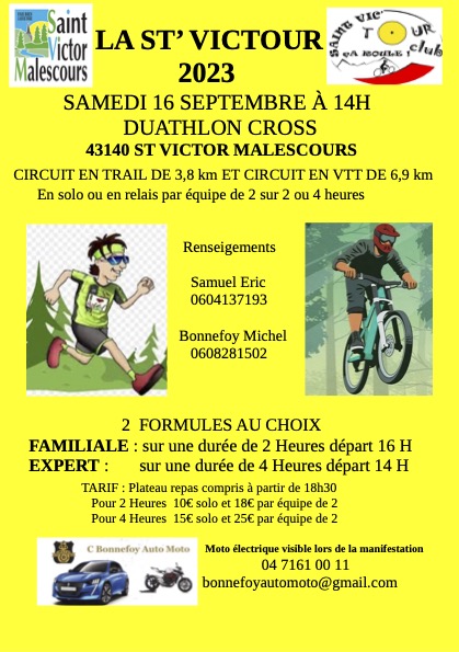 Affiche de La St Vic'Tour à Saint-Victor-Malescours