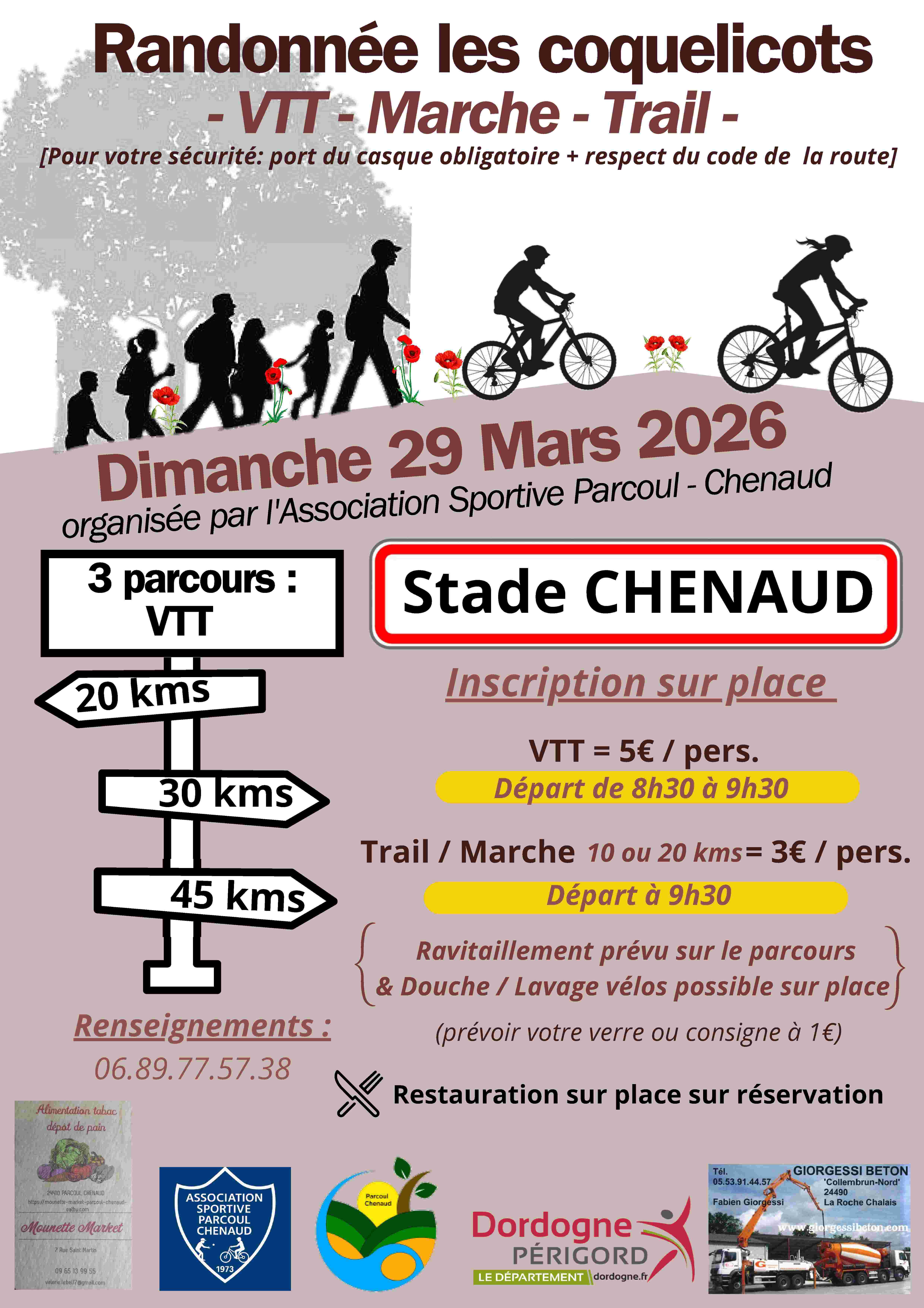 Affiche de Une randonnée VTT (3ème édition) à Chenaud