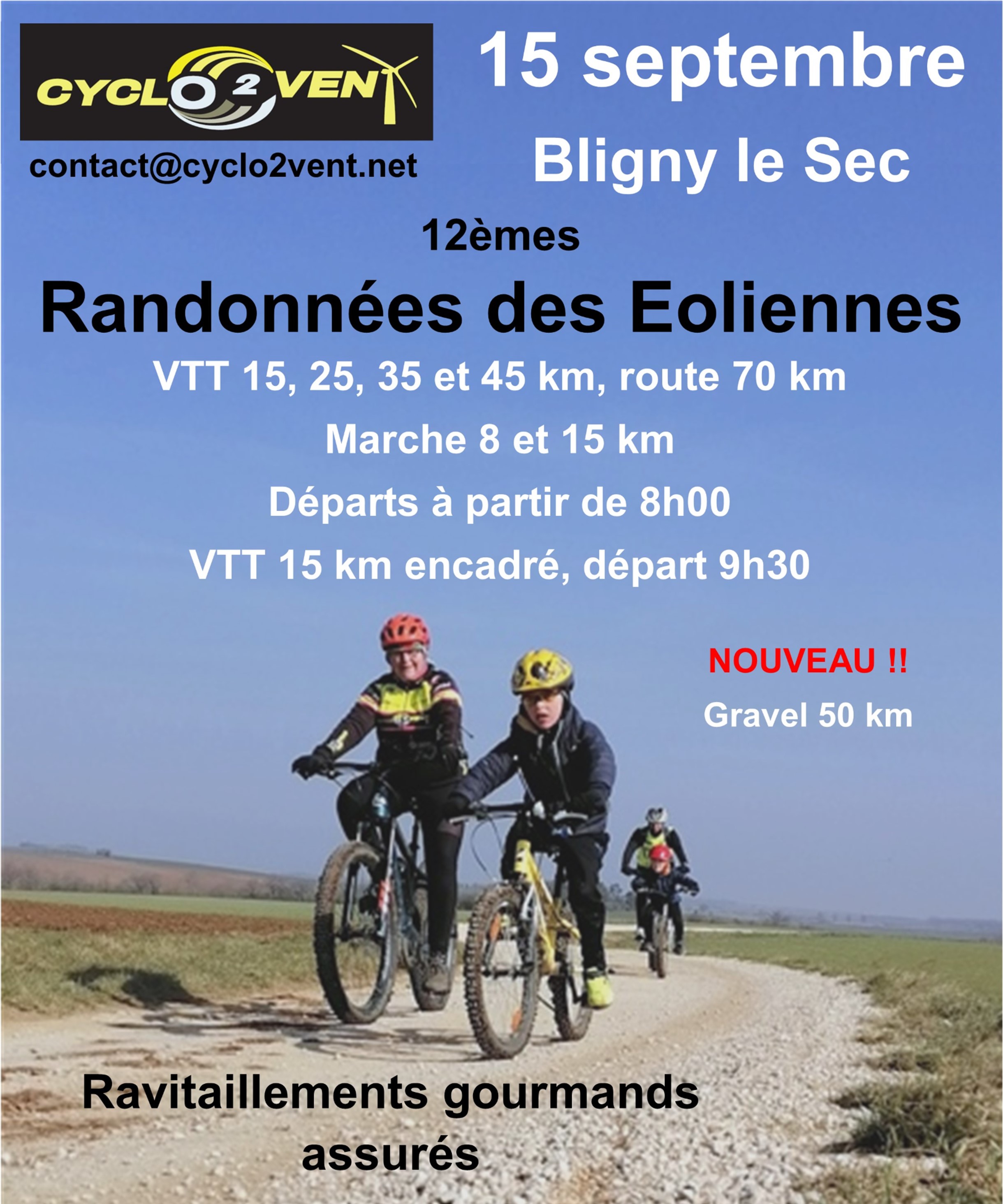 Affiche de Une randonnée VTT (12ème édition) à Bligny-le-Sec