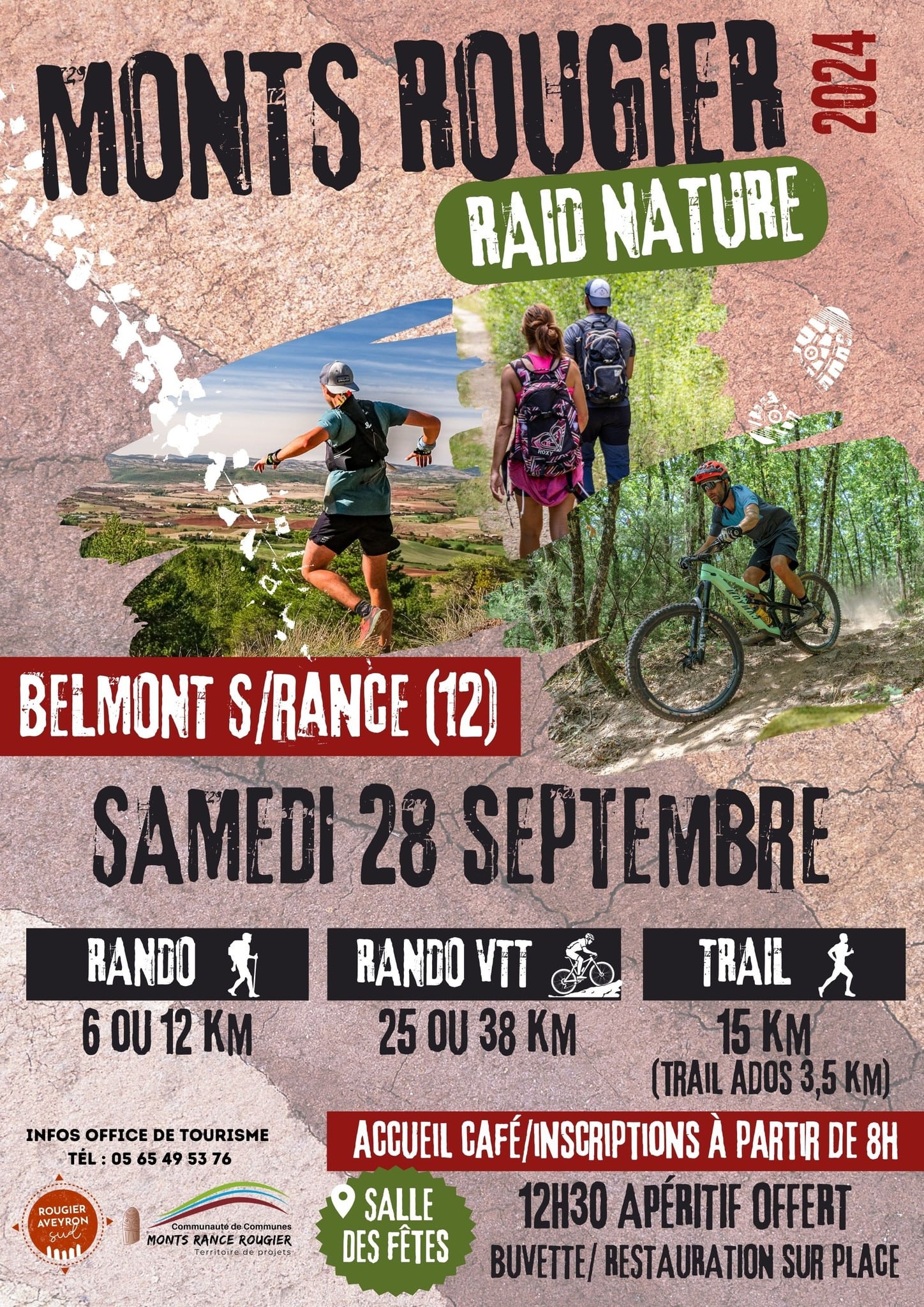 Affiche de MONTS ROUGIER Raid Nature (1ère édition) à Belmont-sur-Rance