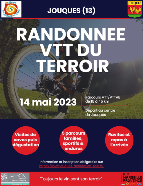 Affiche de Randonnée VTT du Terroir (2ème  édition) à Jouques