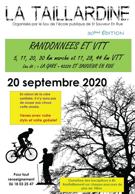 Affiche de Taillardine 2022 (30ème  édition) à Saint-Sauveur-en-Rue