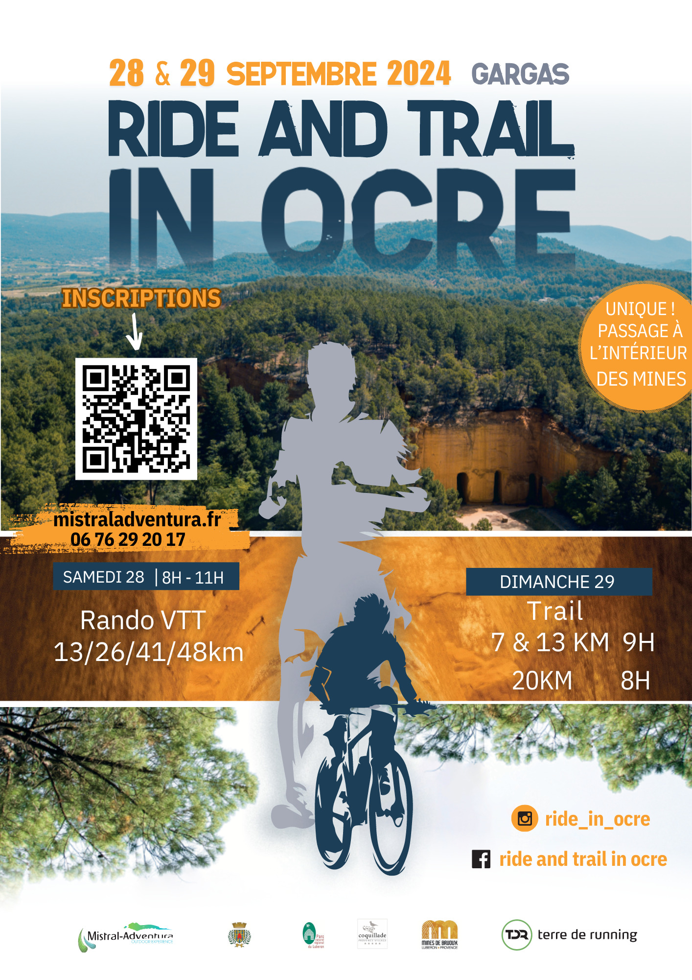 Affiche de Ride & Trail in Ocre (9ème édition) à Gargas