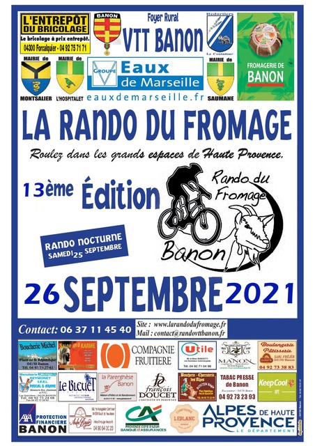 Affiche de La 13ème rando du Fromage à Banon