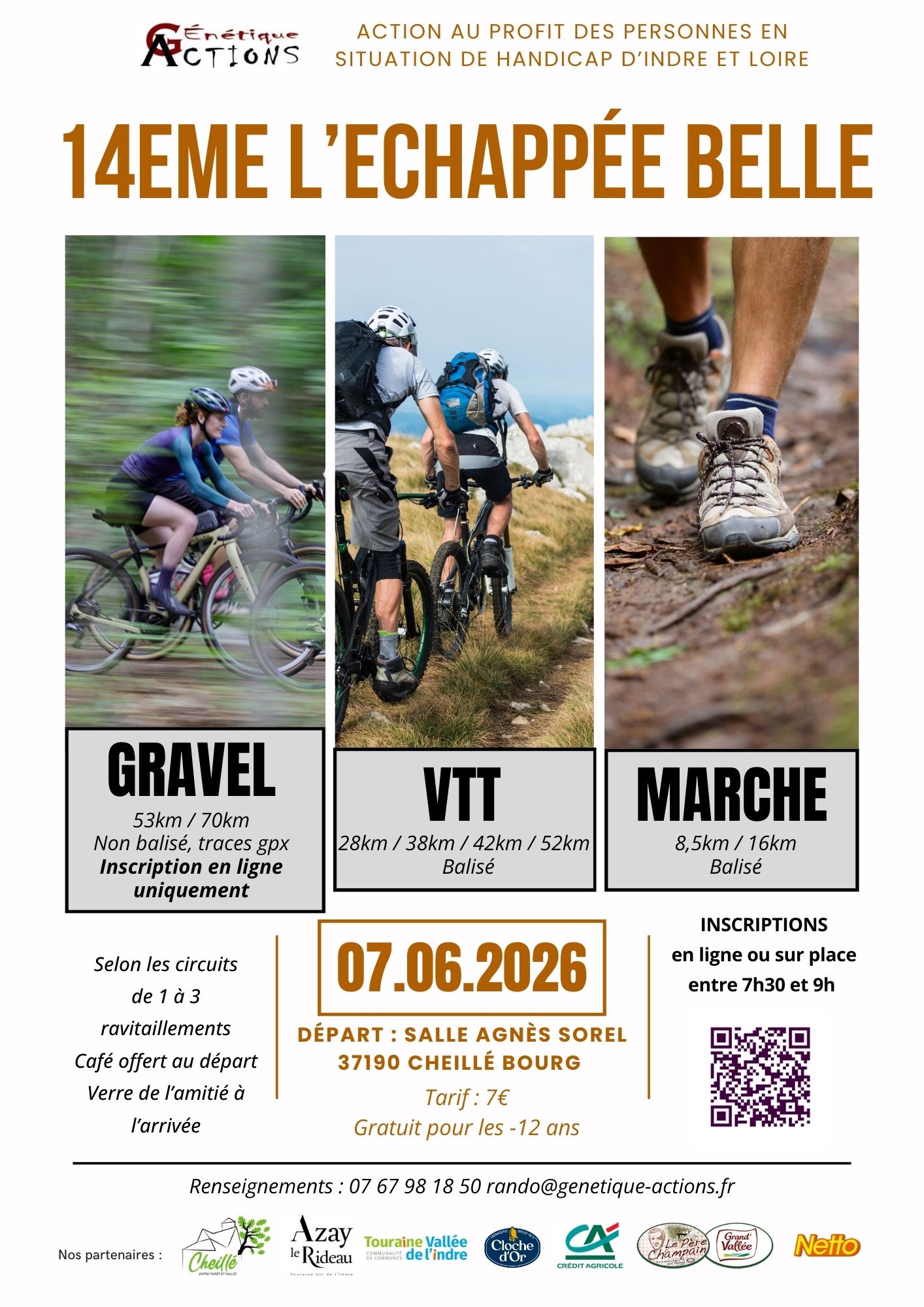 Affiche de L'Echappée Belle (14ème édition) à Cheillé