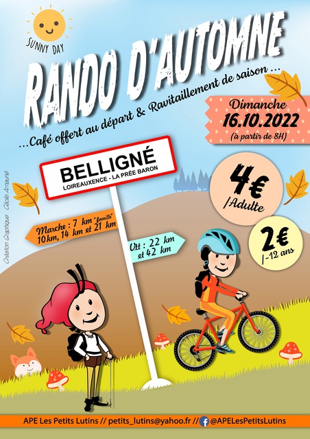 Affiche de Randonnée d'automne (12ème  édition) à Belligné