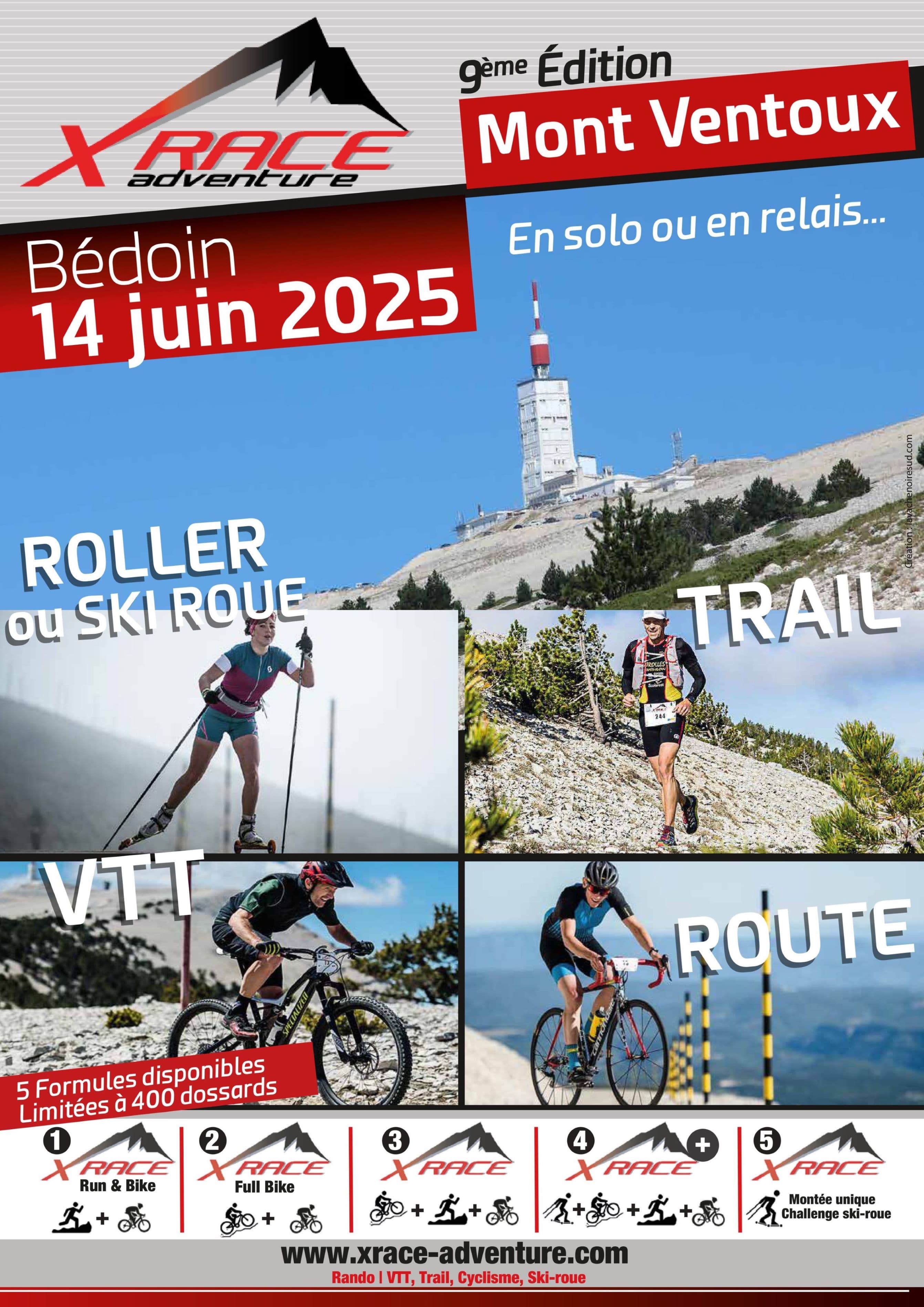 Affiche Xrace adventure Ventoux (9ème édition) 2025