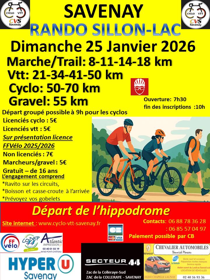 Affiche de Sillon-Lac (31ème édition) à Savenay