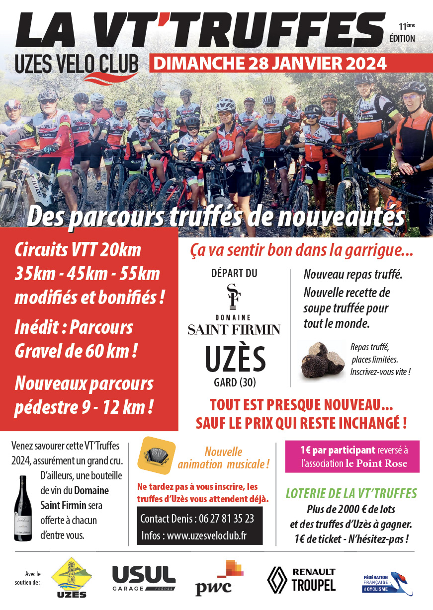 Affiche de La 11ème VT'Truffes d'Uzès à Uzès