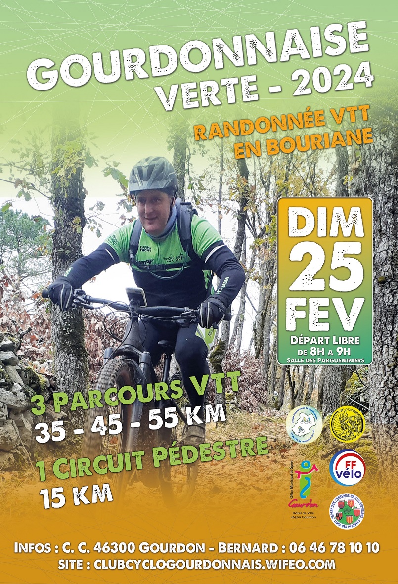 Affiche de La Gourdonnaise Verte - Vtt - Marche à Gourdon