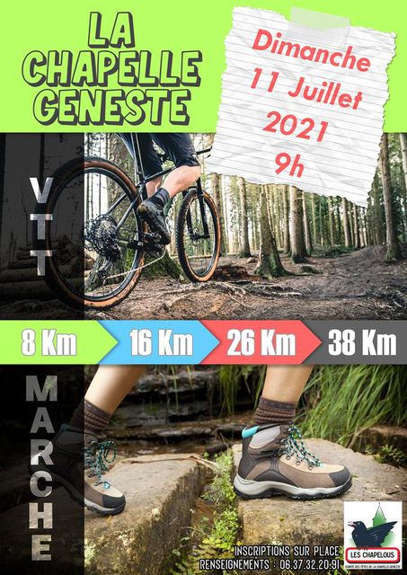 Affiche de Une randonnée VTT à La Chapelle-Geneste