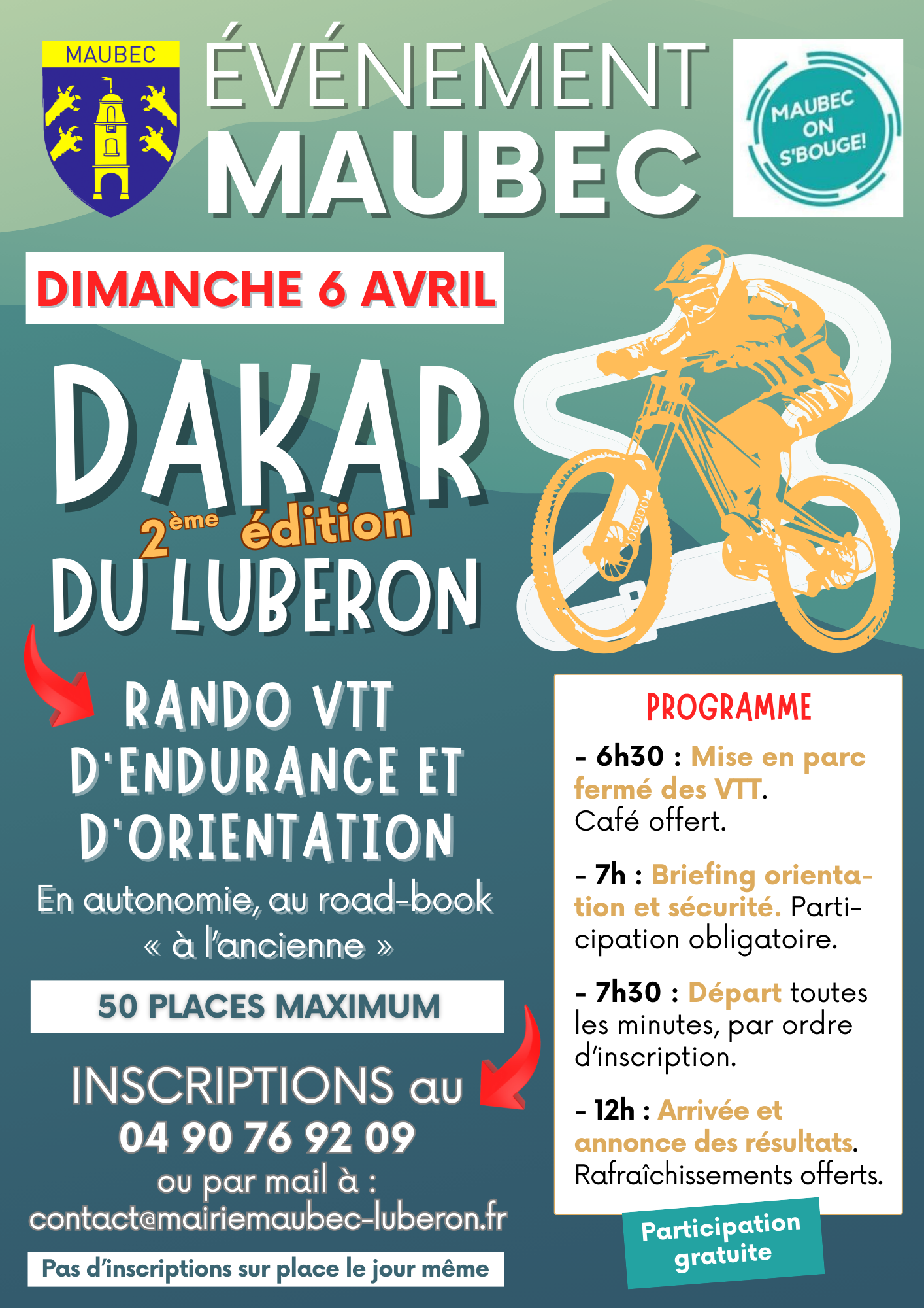 Affiche de Le 2ème Dakar du Luberon à Maubec