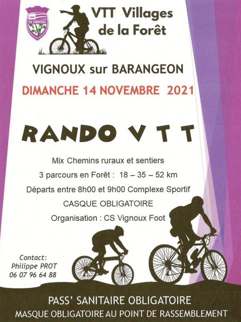 Affiche de Rando VTT  (5ème  édition) à Vignoux-sur-Barangeon