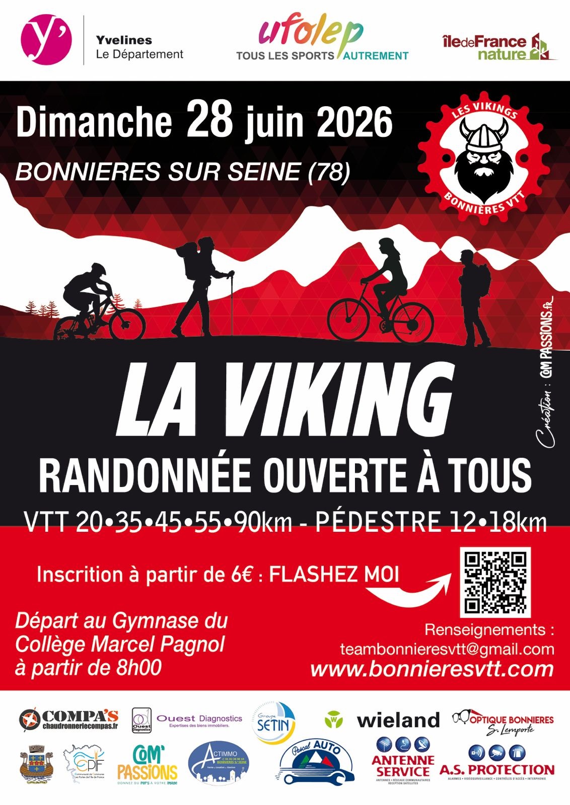 Affiche de La 16ème Viking - Randonée VTT et pédestre à Bonnières-sur-Seine