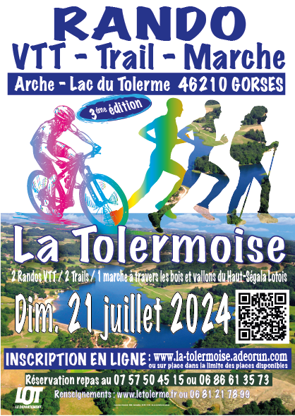 Affiche de La 3ème Tolermoise - Randonnée VTT à Gorses