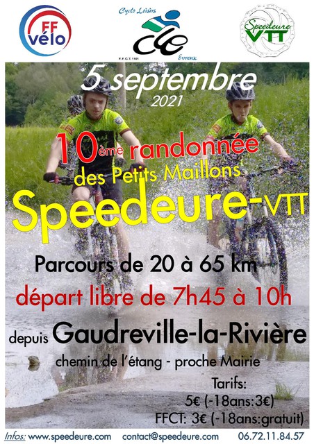 Affiche de La 10ème rentrée des Speedeure à Gaudreville-la-Rivière