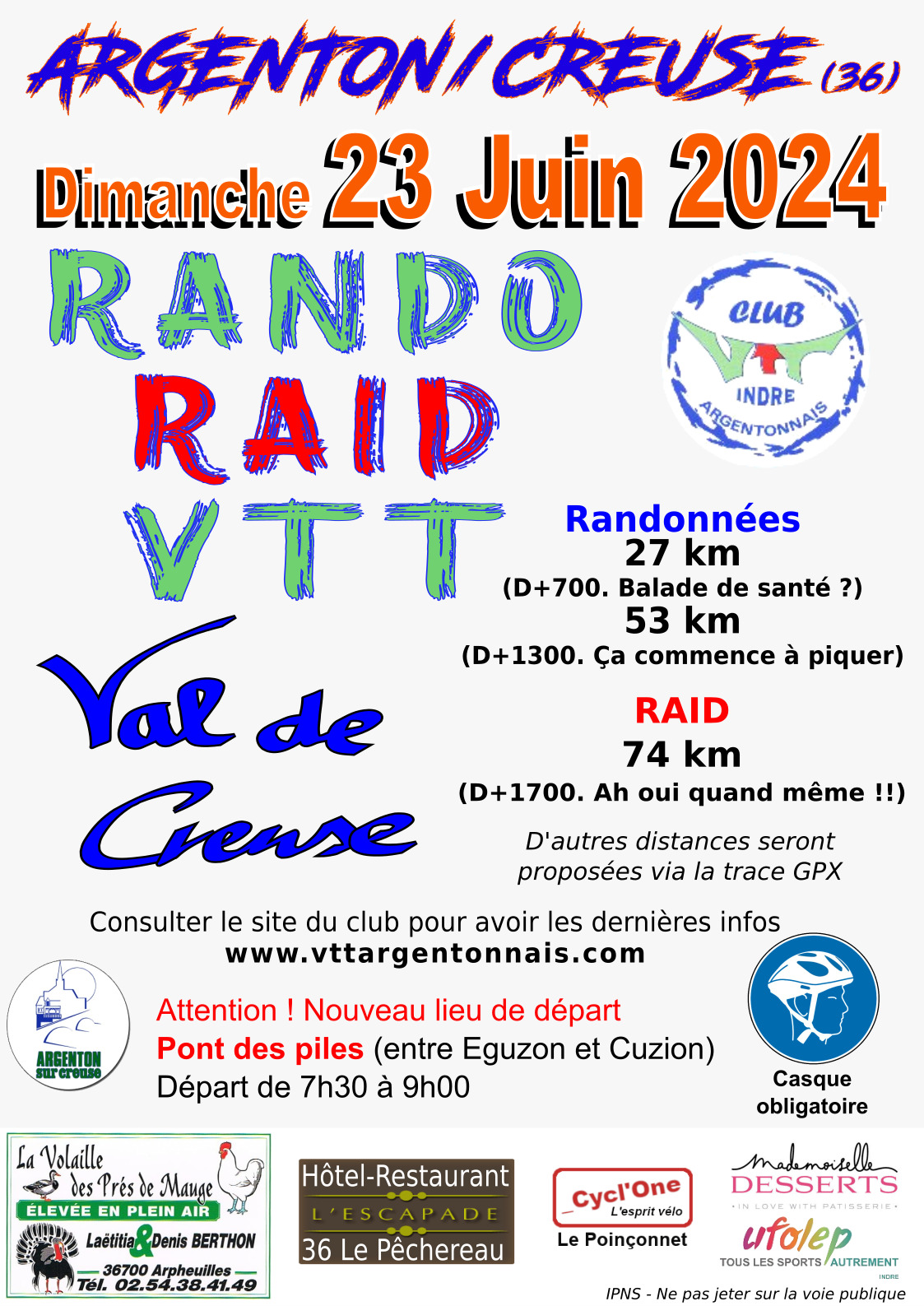 Affiche de Val de Creuse (16ème édition) à Eguzon-Chantôme