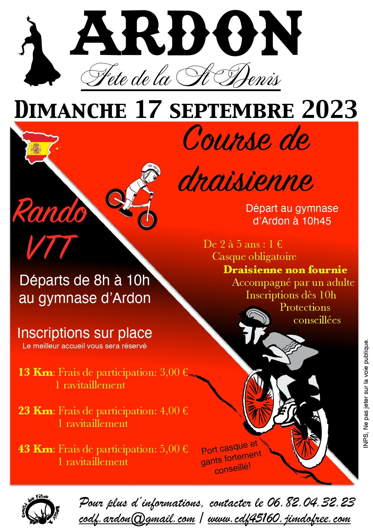 Affiche de Randonnée VTT de la St Denis à Ardon