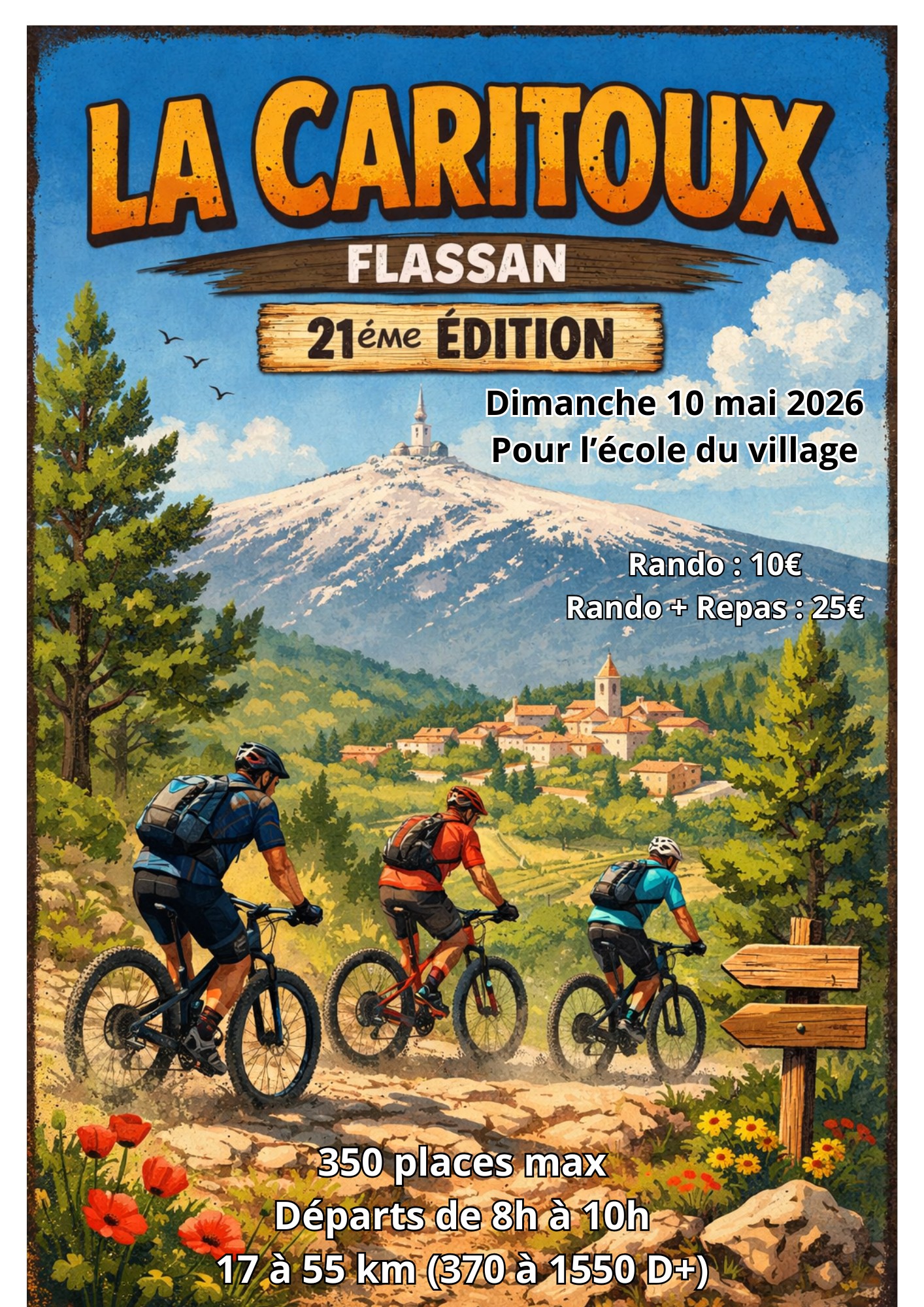 Affiche de La 21ème Caritoux à Flassan
