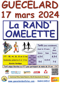 Affiche de La 16ème Rand'Omelette à Guécélard