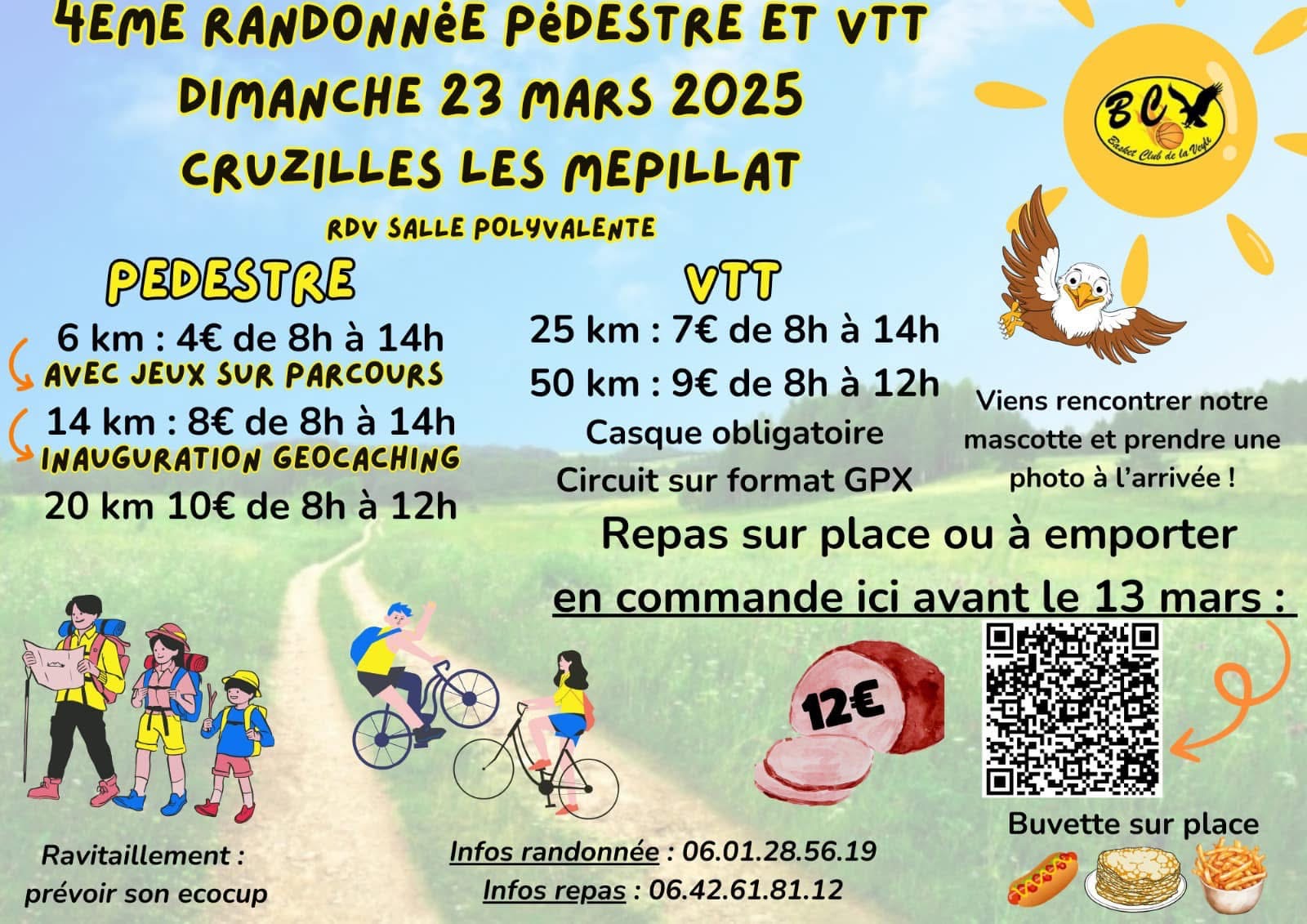 Affiche de La 4ème Randonnée VTT du BCVEYLE à Cruzilles-lès-Mépillat