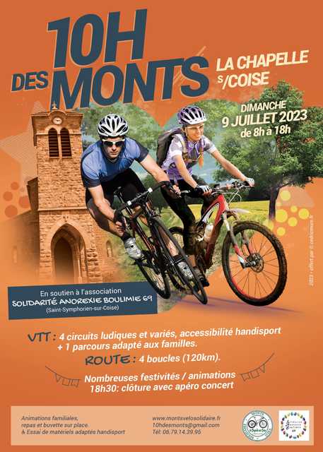 Affiche de Randonnée VTT "Les 10 heures des Monts" (5ème  édition) à La Chapelle-sur-Coise