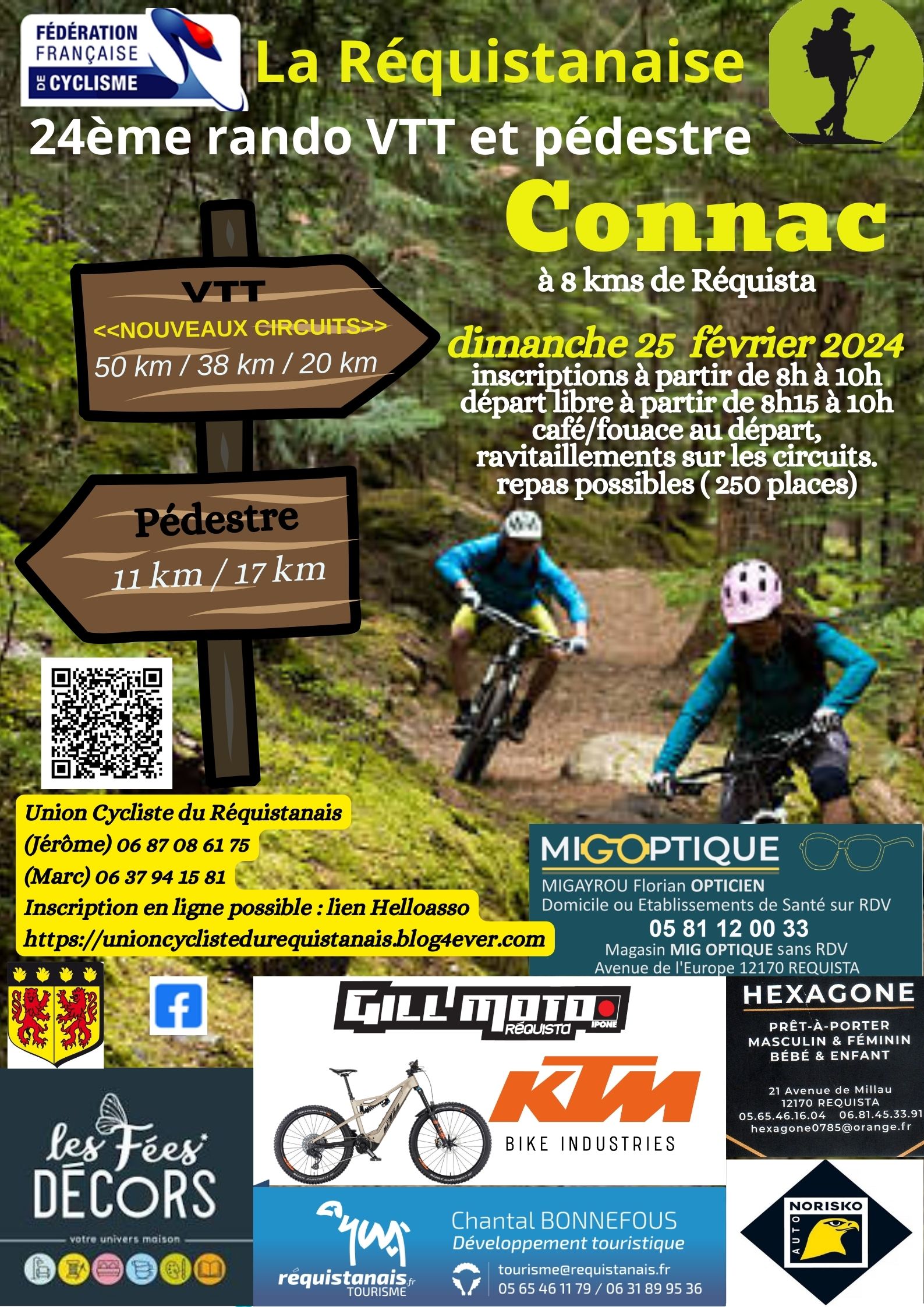 Affiche de La 25ème Requistanaise vtt à Connac