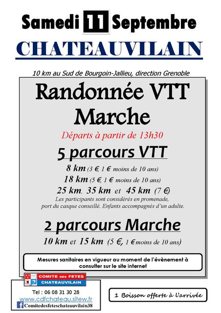 Affiche de Rando VTT et Marche (18ème  édition) à Châteauvilain