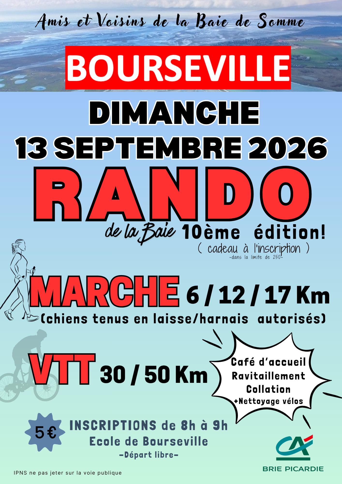 Affiche de La 10ème rando de la Baie à Bourseville