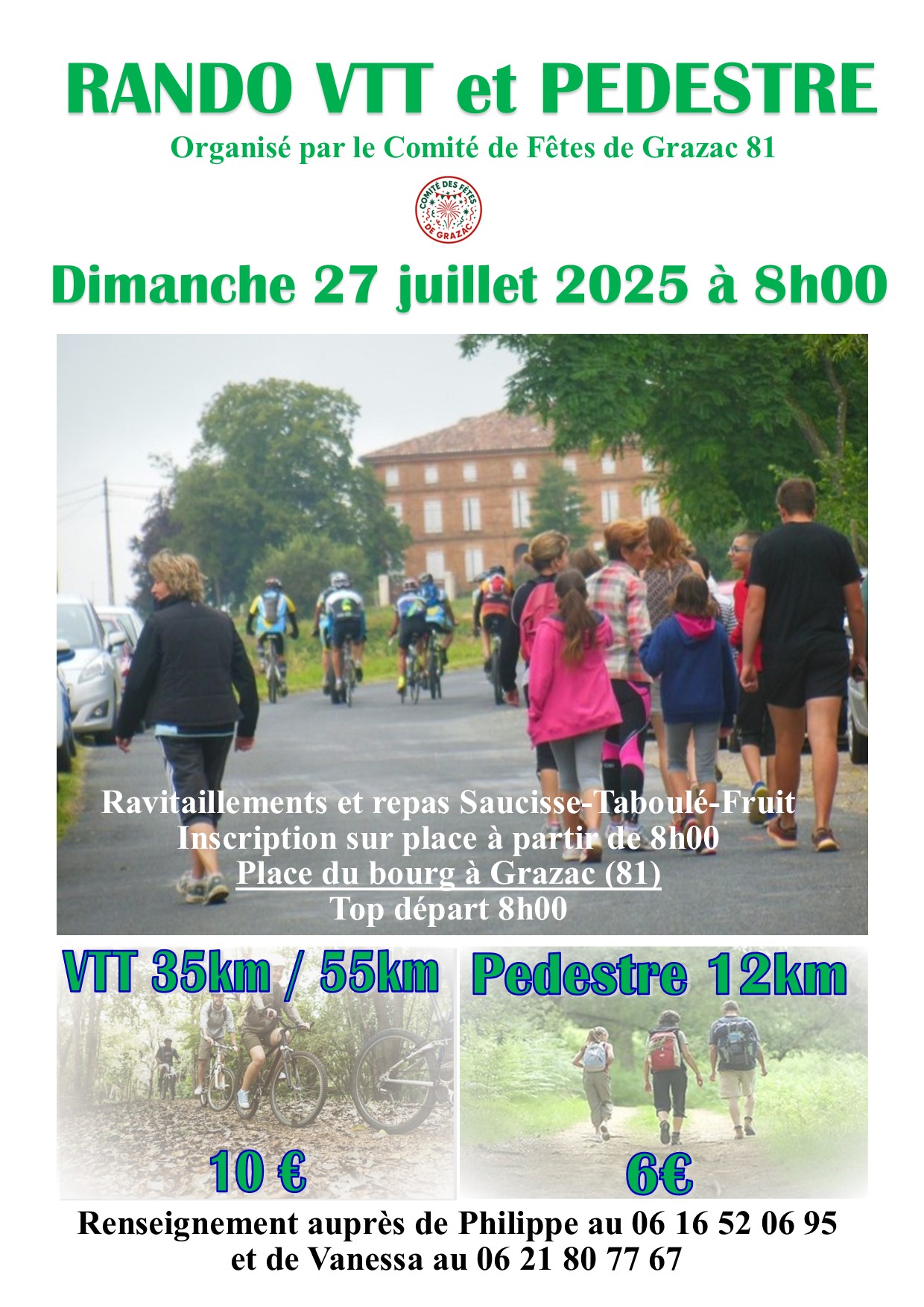 Affiche de Randonnée VTT & Pédestre à Grazac