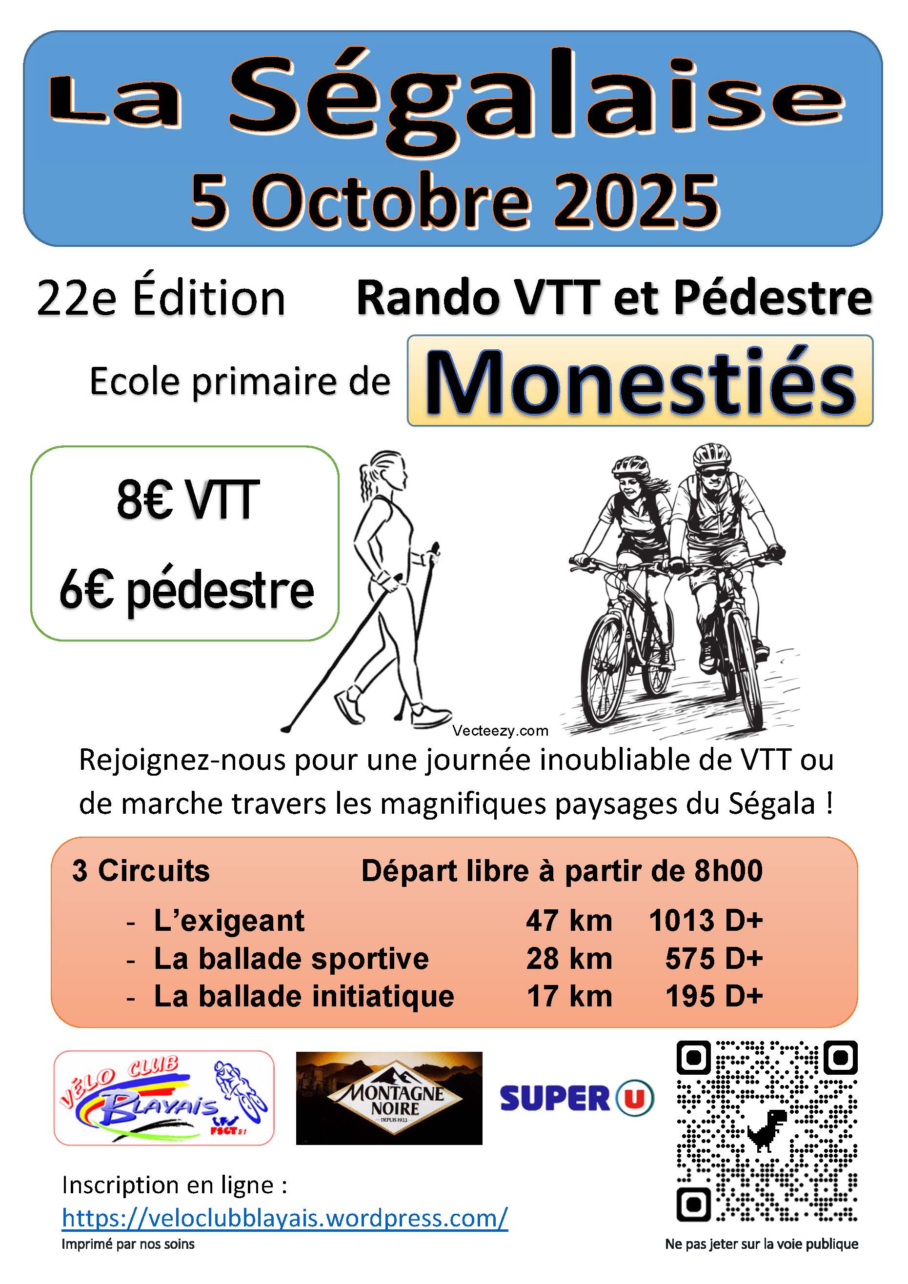Affiche de La 22ème Ségalaise à Monestiès