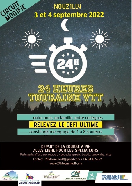 Affiche de 24h Touraine VTT (9ème  édition) à Nouzilly