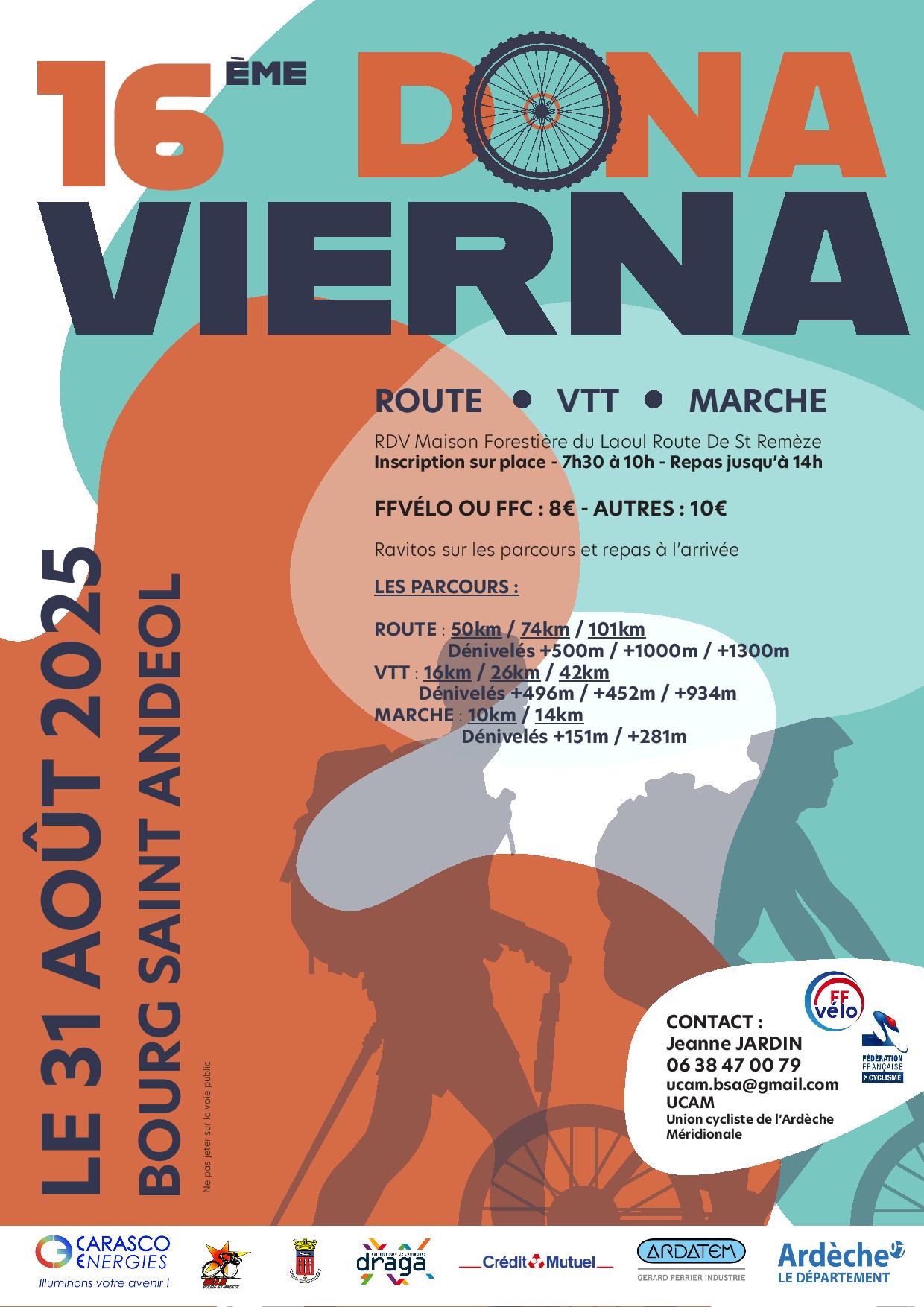 Affiche de DONA VIERNA (16ème édition) à Bourg-Saint-Andéol