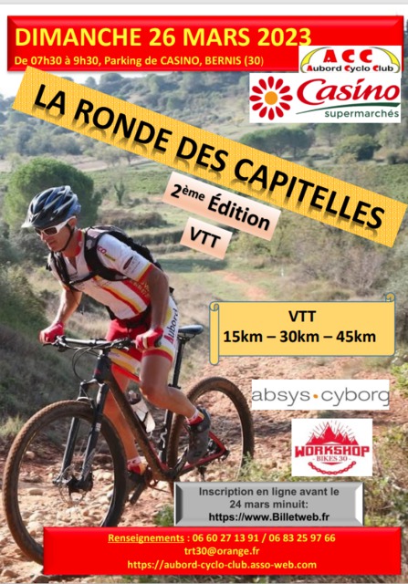 Affiche de La 2ème Ronde Des Capitelles VTT à Bernis