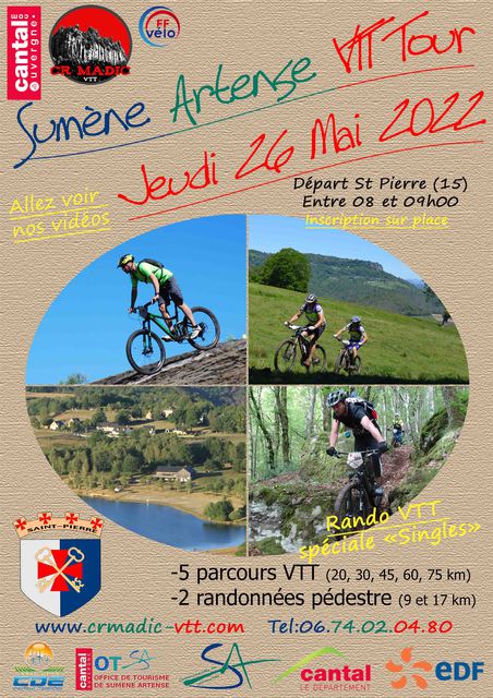 Affiche de Sumène Artense VTT Tour 2023 à Saint-Pierre
