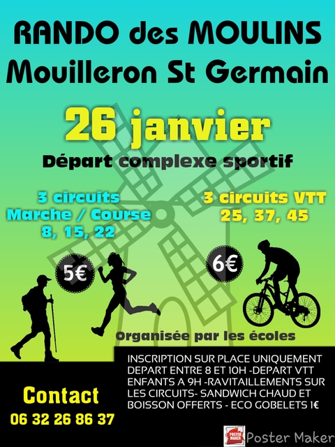Affiche de Une randonnée VTT (28ème  édition) à Mouilleron-en-Pareds