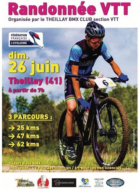 Affiche de Une randonnée VTT (7ème  édition) à Theillay