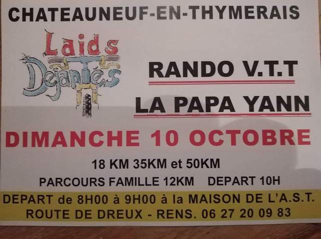 Affiche de Une randonnée VTT (4ème  édition) à Châteauneuf-en-Thymerais