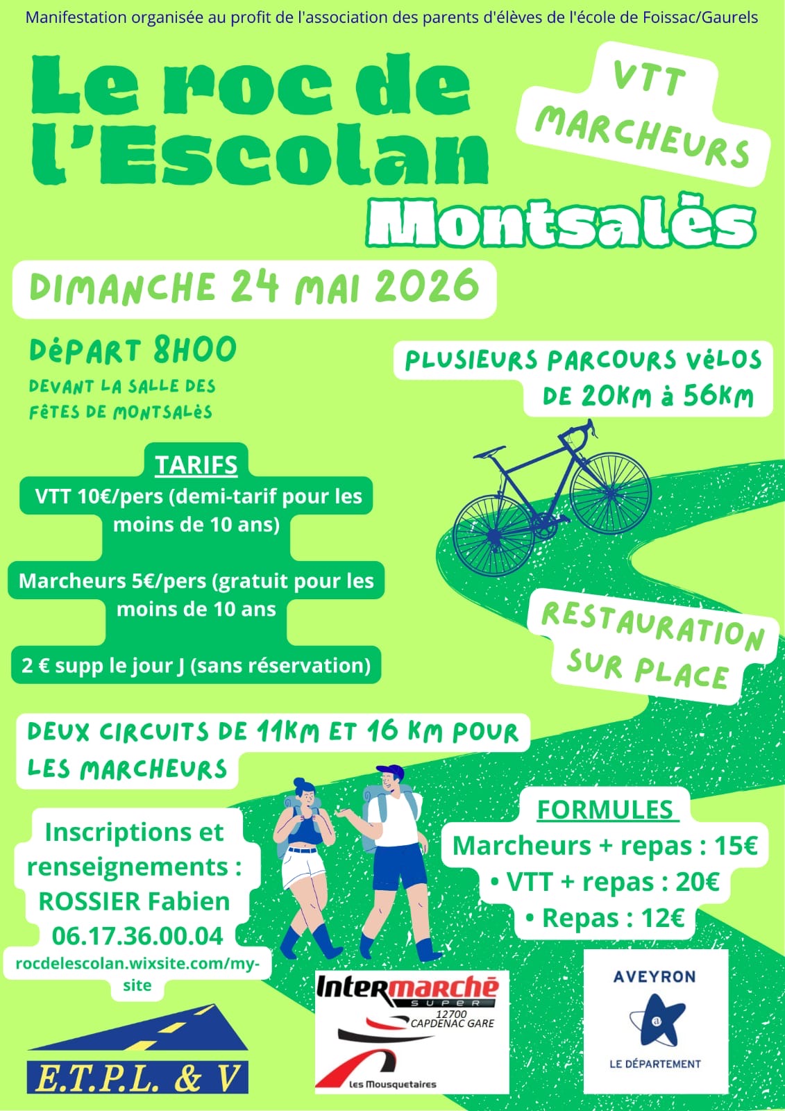 Affiche de ROC DE L'ESCOLAN (5ème édition) à Montsalès