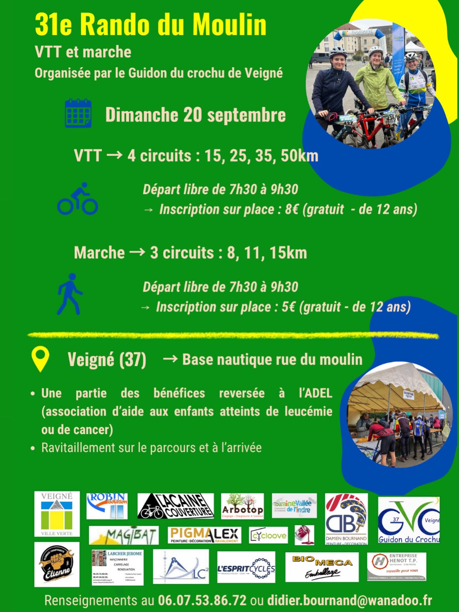 Affiche de La 31ème Rando du Moulin à Veigné