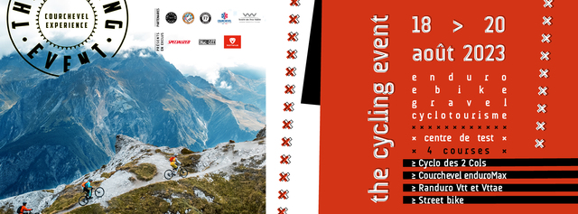 Affiche de THE CYCLING EVENT - Ebike, Enduro, Vtt, Cyclo  (2ème  édition) à Courchevel