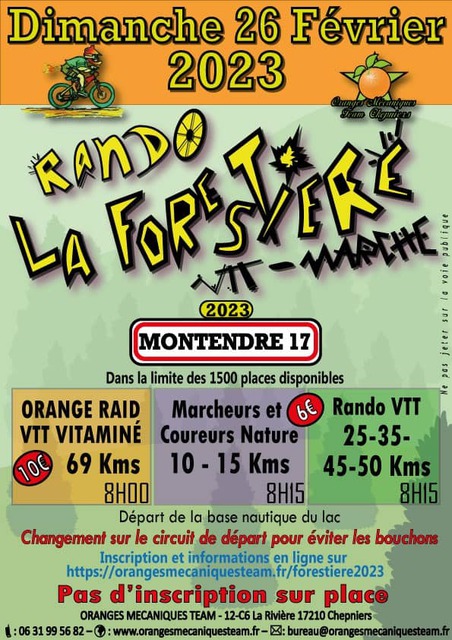 Affiche de La 16ème FORESTIERE MONTENDRE à Montendre